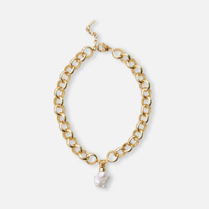 Eliou Laila Necklace with Detachable Pearl Pendant - Gold / Pearl