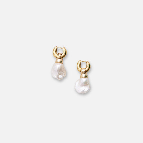 Eliou Stina Earrings with Detachable Pearl - Gold / Pearl