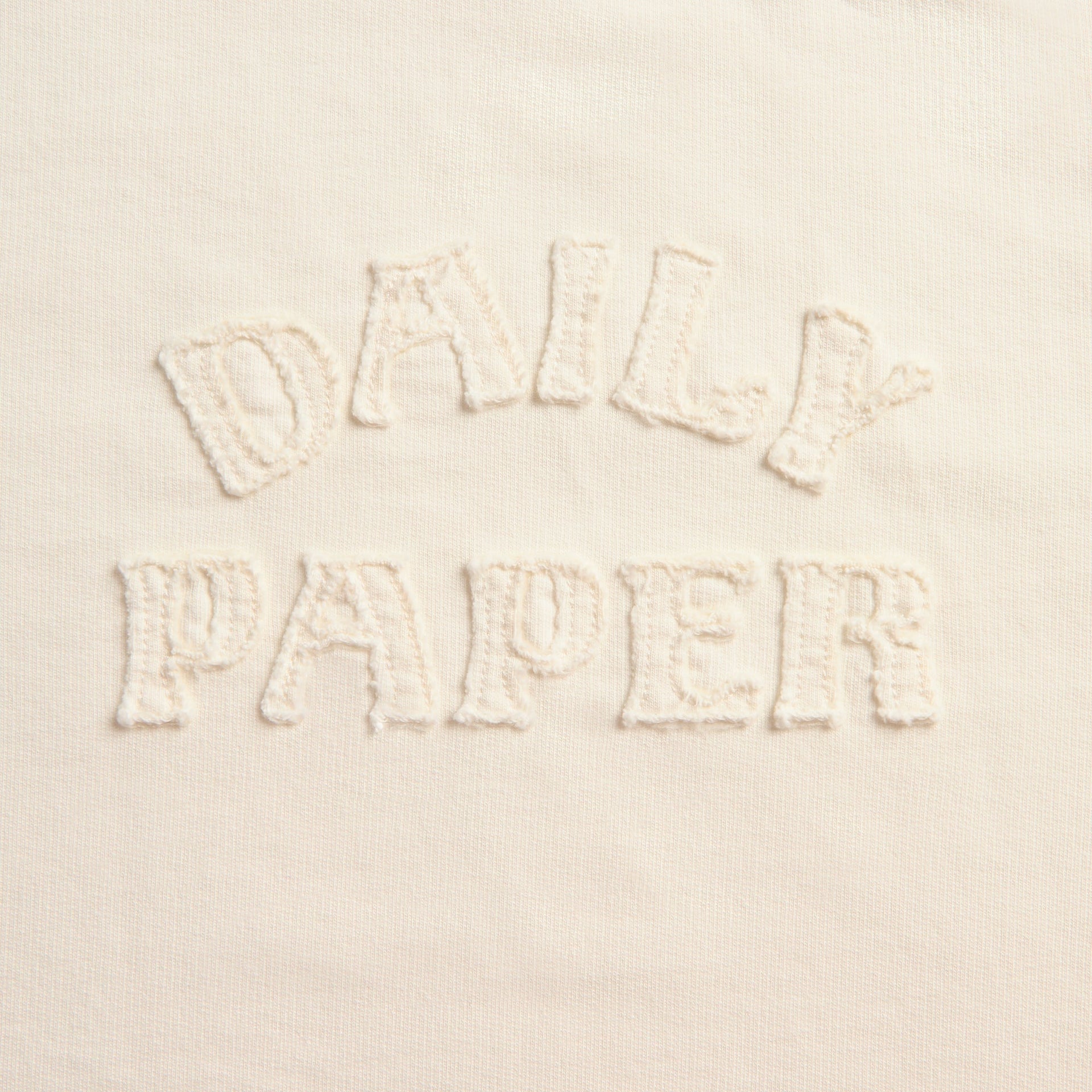 Daily Paper Raglan Stacked Dias Washed Jersey Tee - Off White