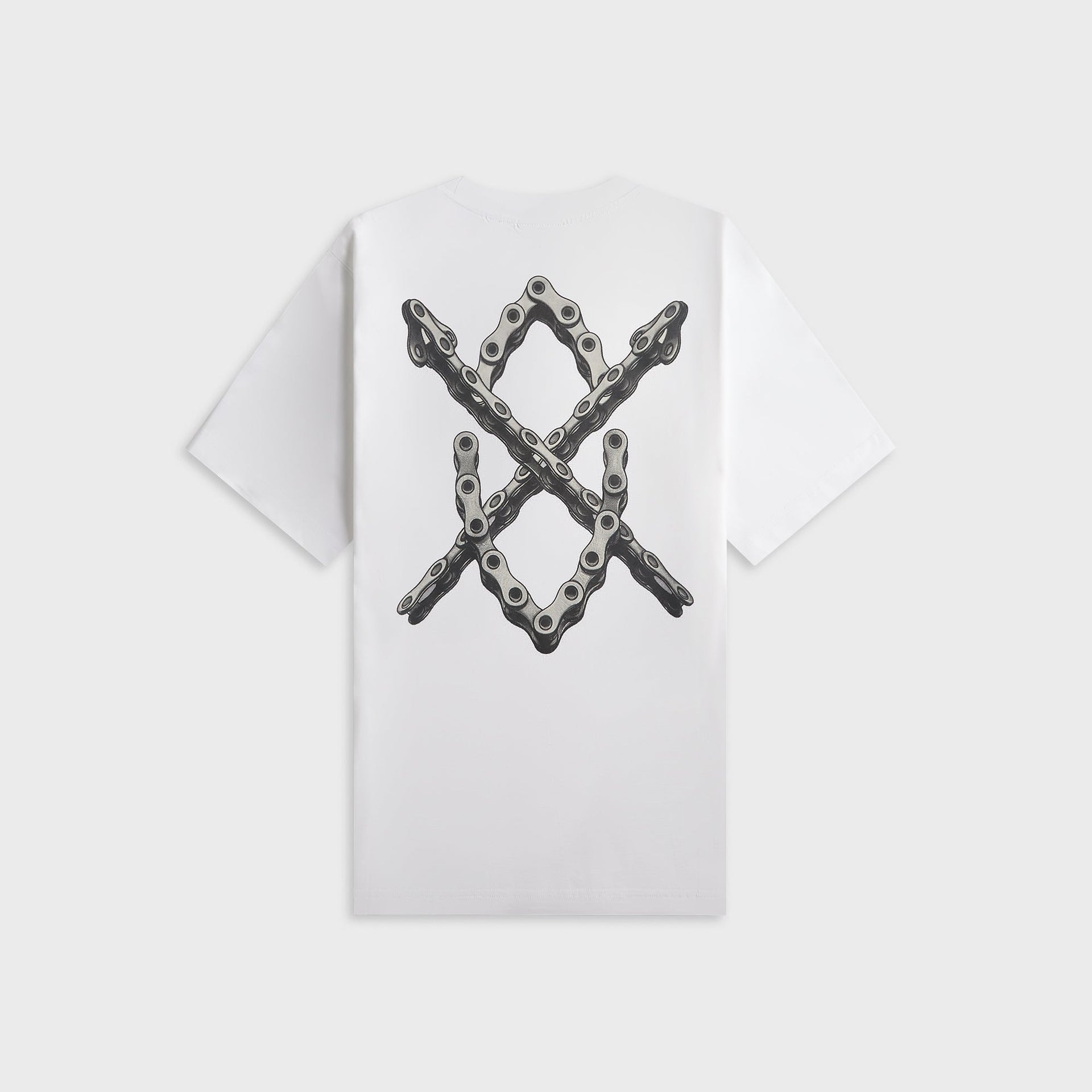 Daily Paper Chain Shield Short Sleeve Tee - White
