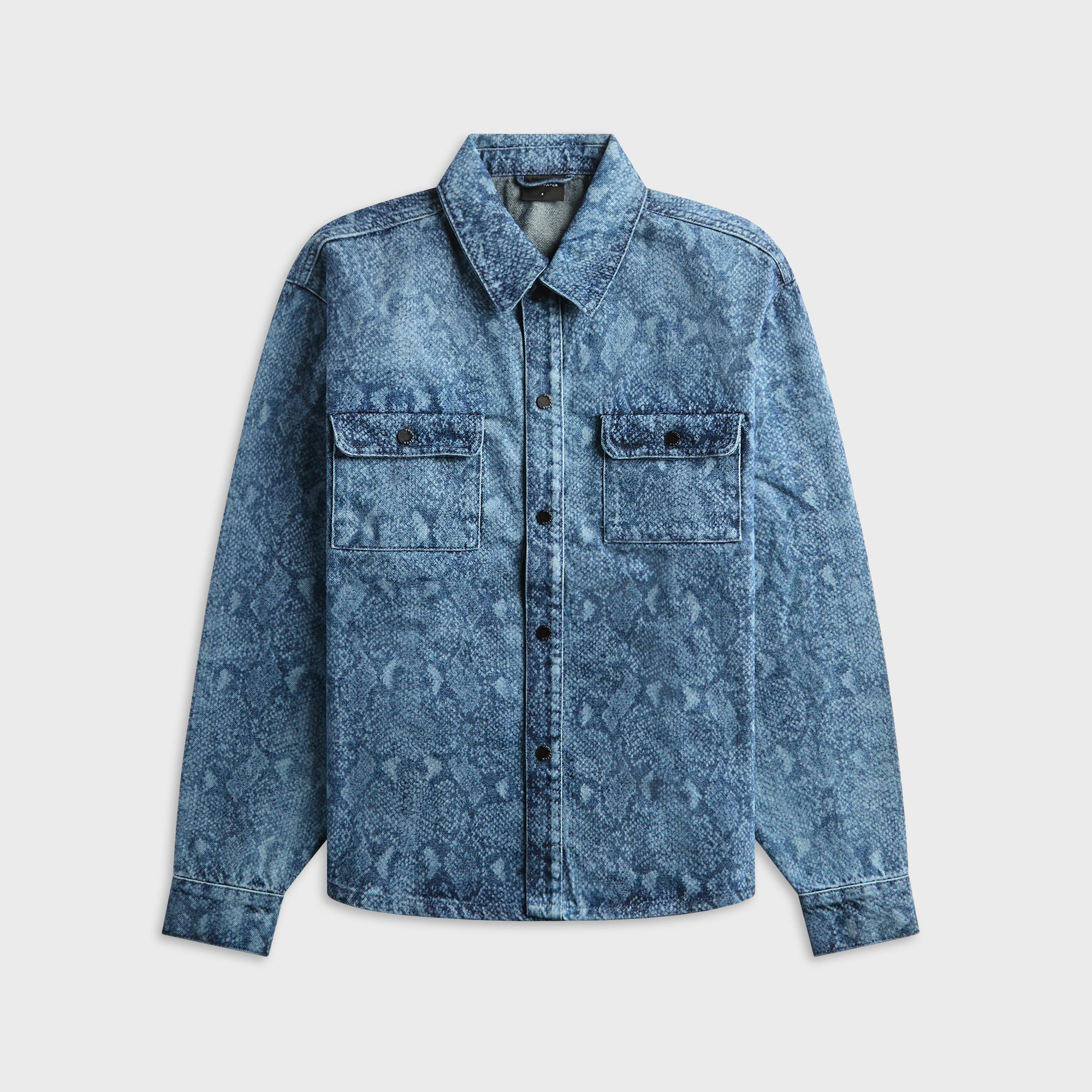 Daily Paper Snake Laser Rahul Denim Shirt - Blue – Kith