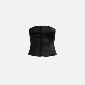 GUIZIO Satin Corset - Black