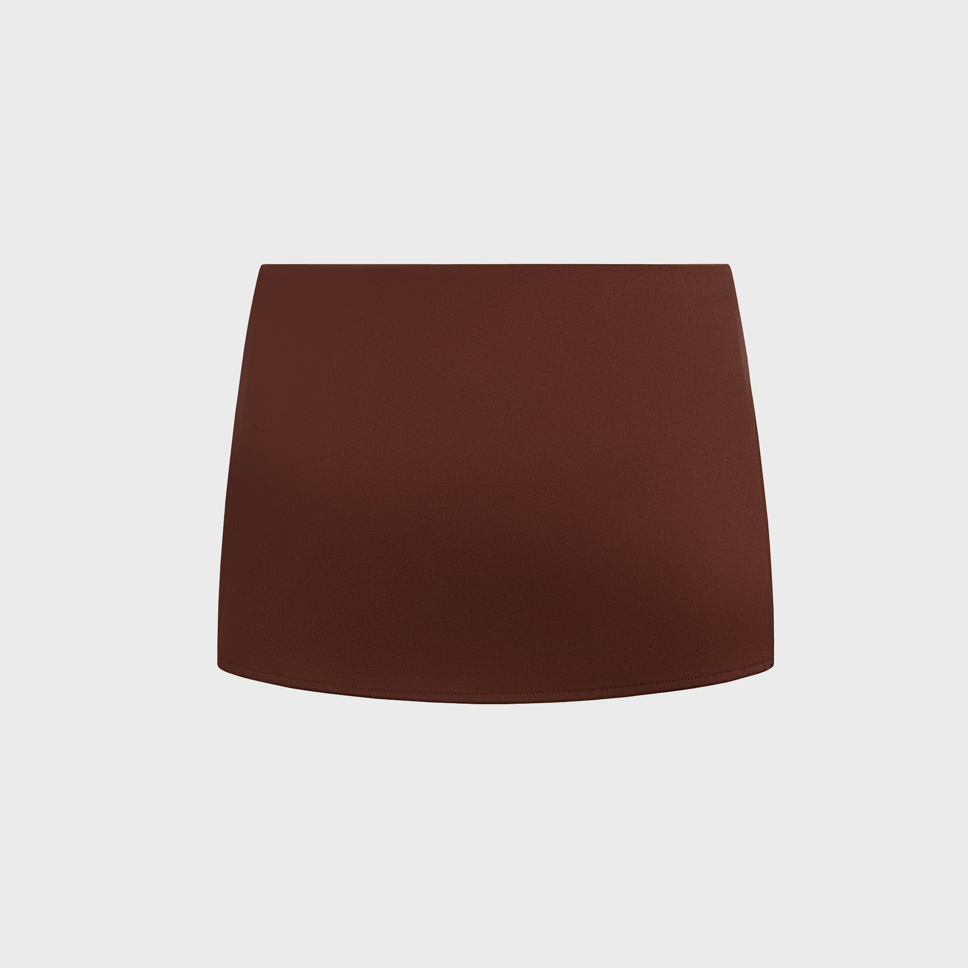 GUIZIO Micro Mini Stretch Skirt - Brown