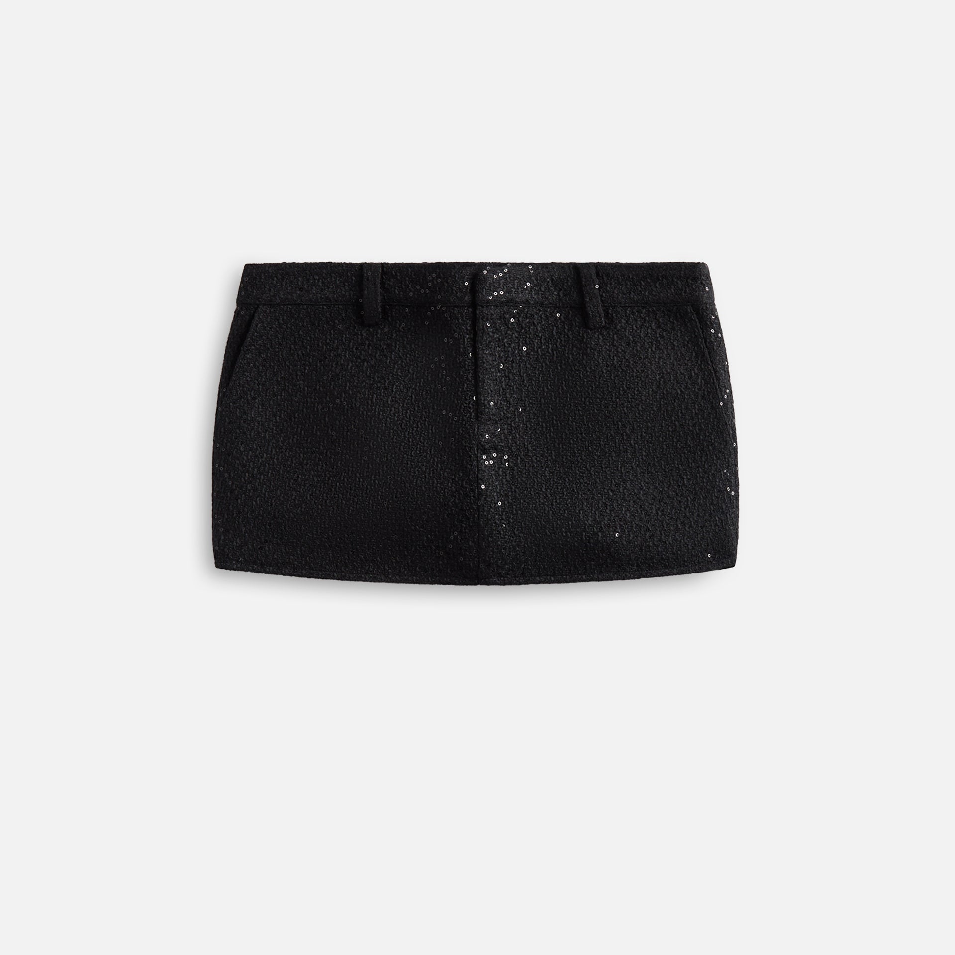 GUIZIO Bela Tweed Mini Skirt - Black