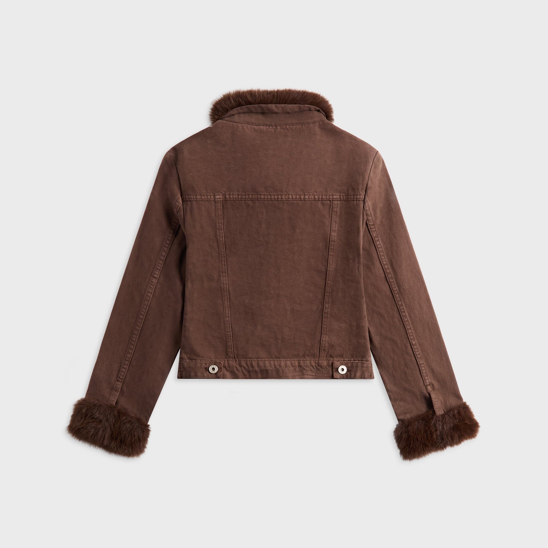 GUIZIO Ares Faux Fur Jacket - Brown