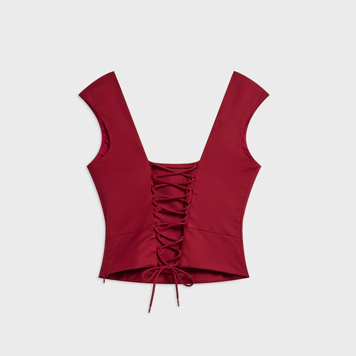 GUIZIO Leila Twill Top - Bordeaux