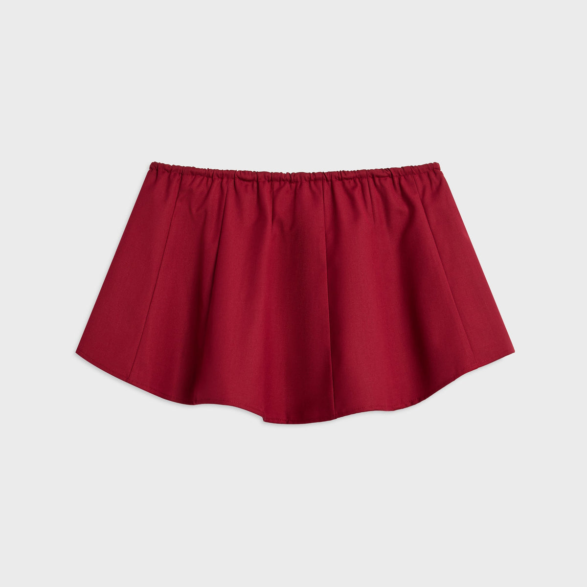 GUIZIO Leila Twill Mini Skirt - Bordeaux