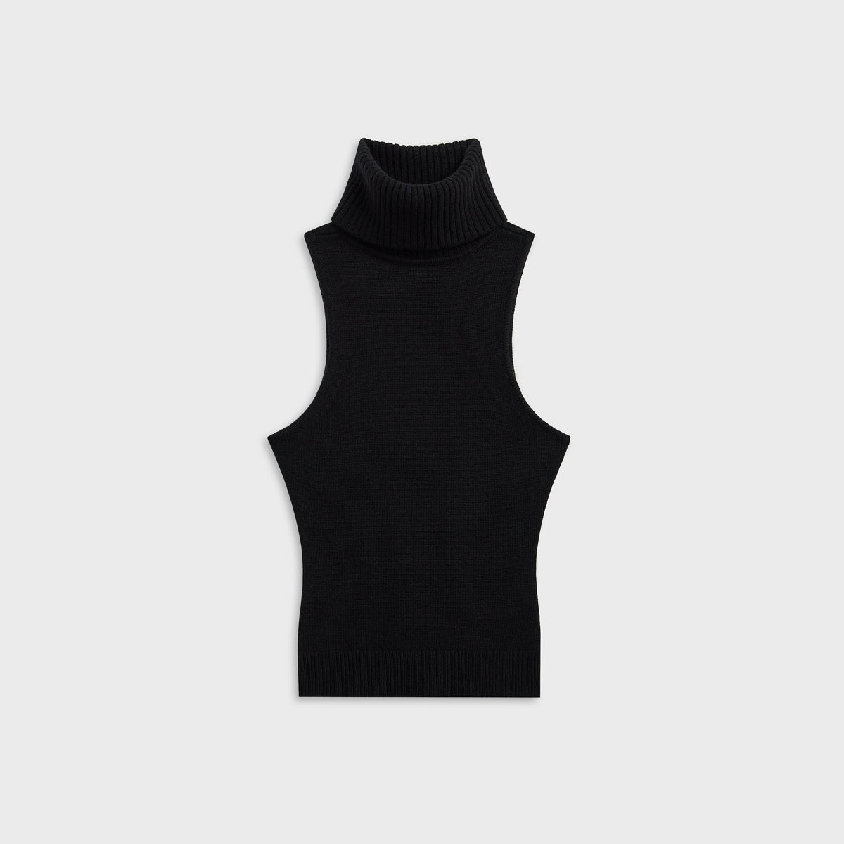GUIZIO Hana Sleeveless Turtleneck Top - Black