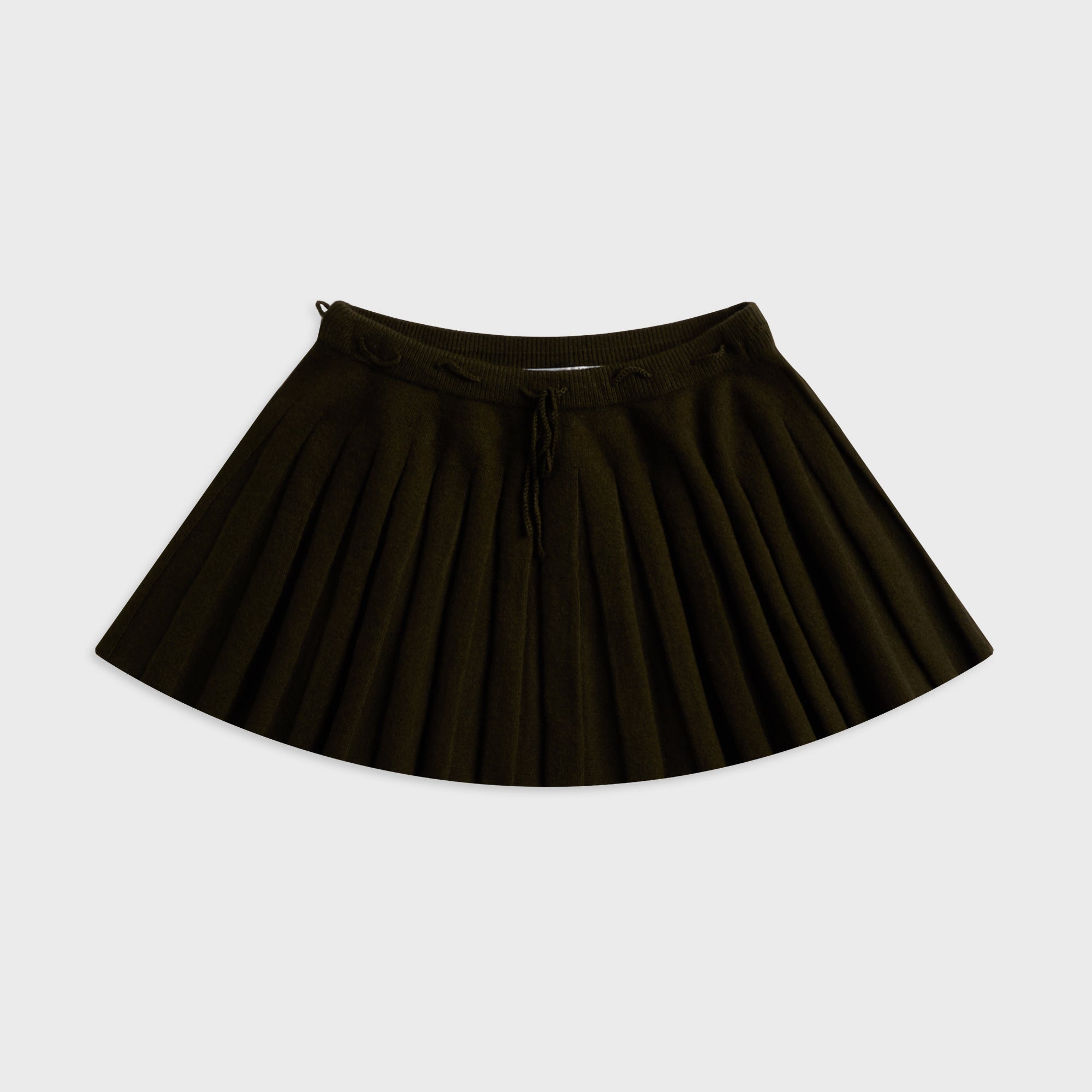 GUIZIO Cable Knit Mini Skirt - Dark Olive – Kith