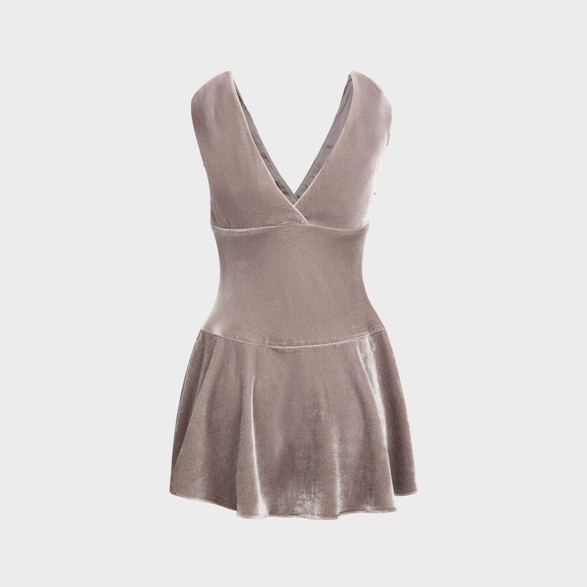 GUIZIO Aria Velvet Mini Dress Gunmetal / M GUIZIO Aria Velvet Mini Dress Gunmetal / M