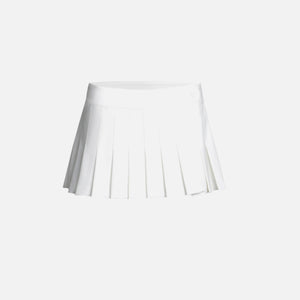 Danielle Guizio Lyneth Pleated Mini Skirt - White