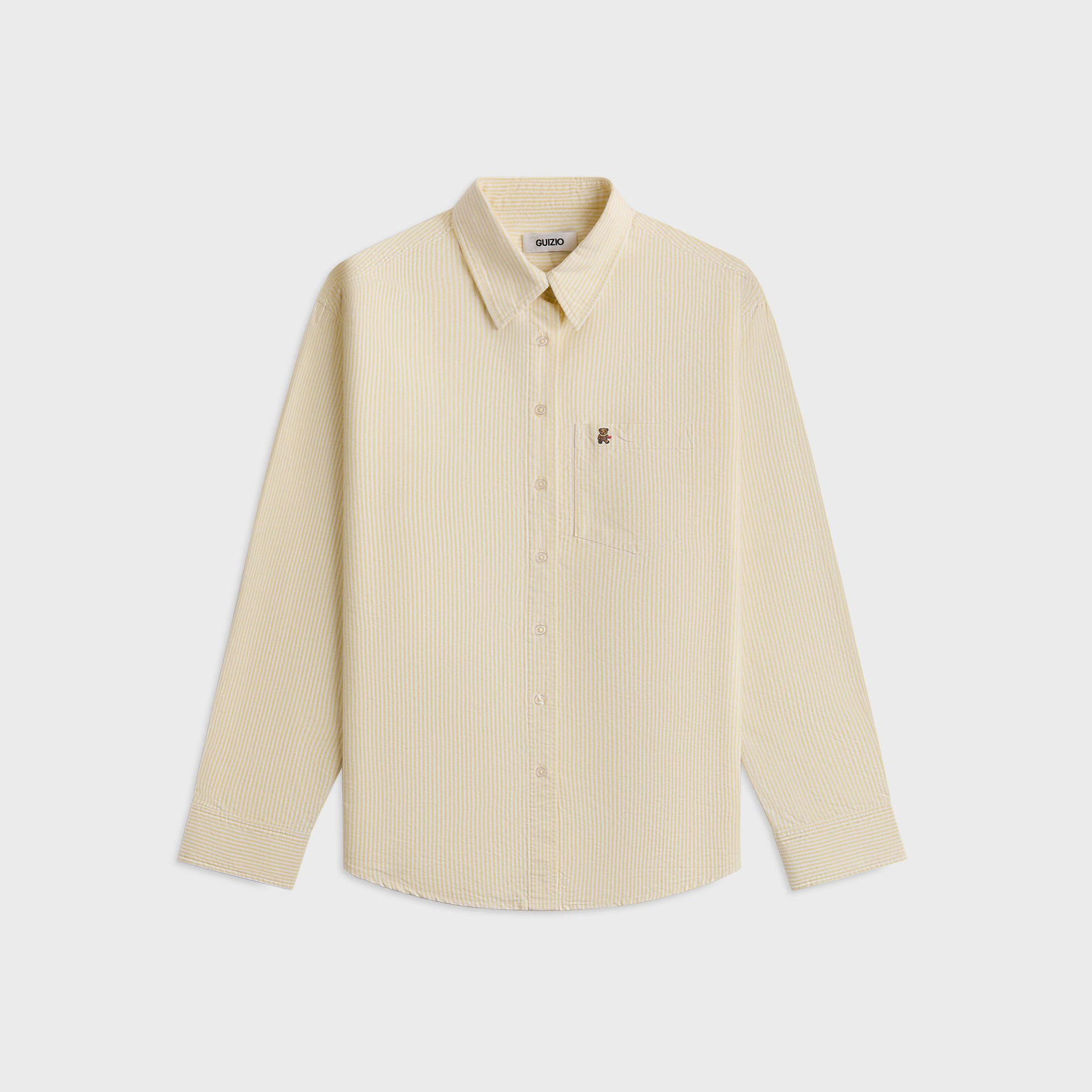 GUIZIO Oona Buttondown - Yellow / White