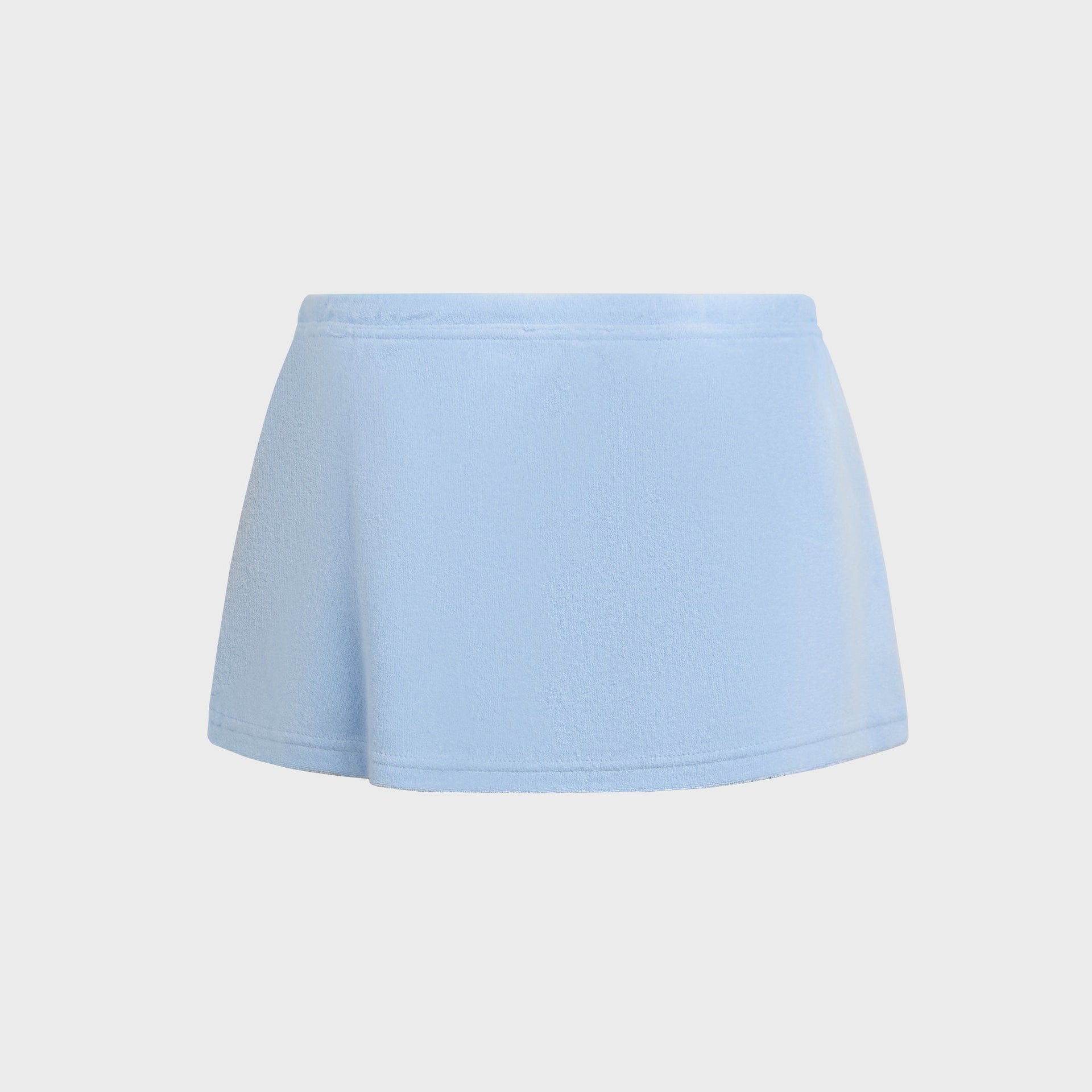 GUIZIO Dani Terry Mini Skort - Powder Blue