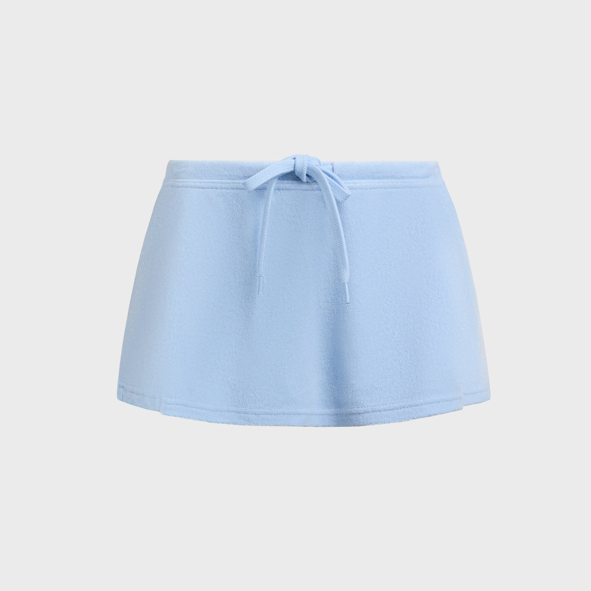GUIZIO Dani Terry Mini Skort - Powder Blue