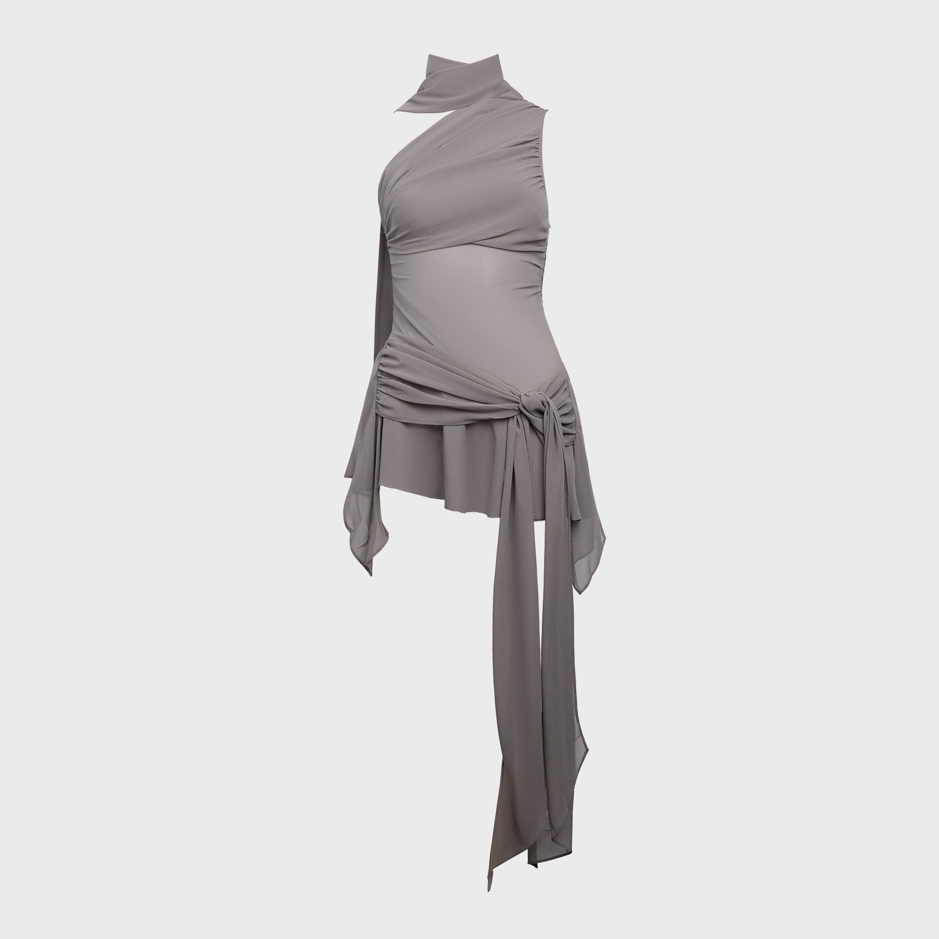 GUIZIO Cyrielle Dress in Gunmetal