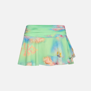GUIZIO Silk Slit Mini Skirt - Ardere Floral