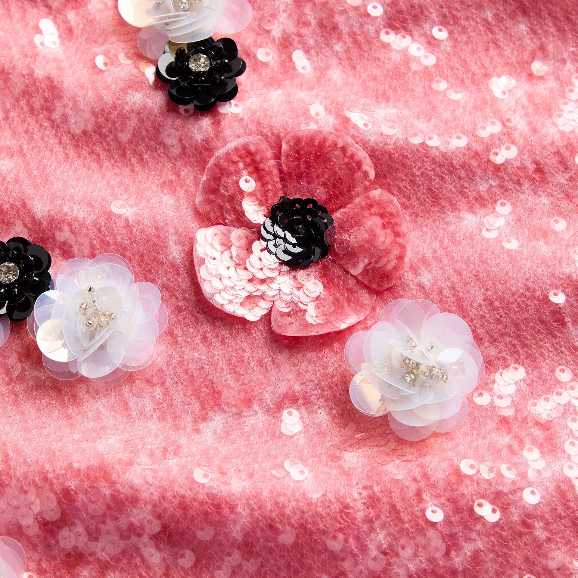 GUIZIO Ambroise Sequin Skirt in Ballet Slipper