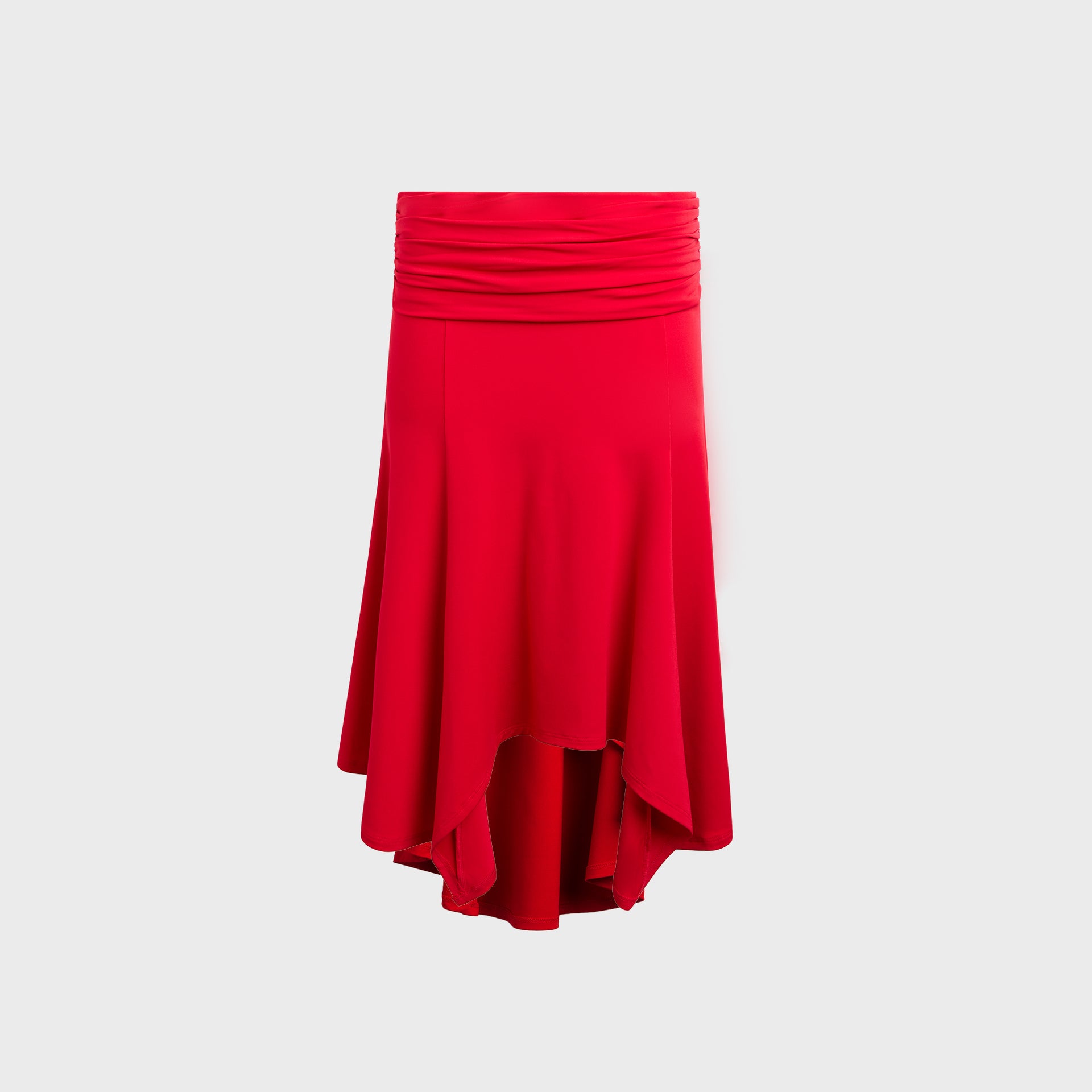 GUIZIO Soffiano Midi Skirt - Red Love