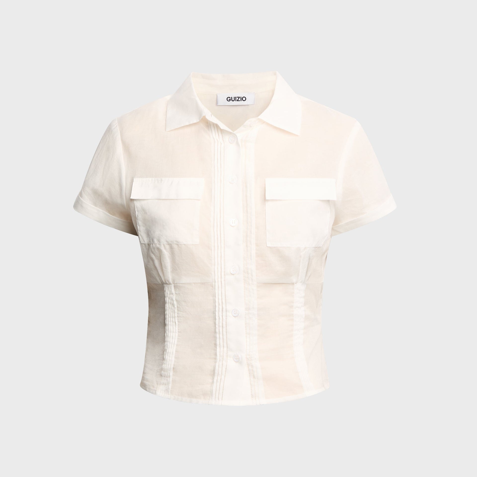 GUIZIO Ell Pocket Top - Ivory