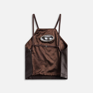 Diesel Twilight Leather Top - Brown