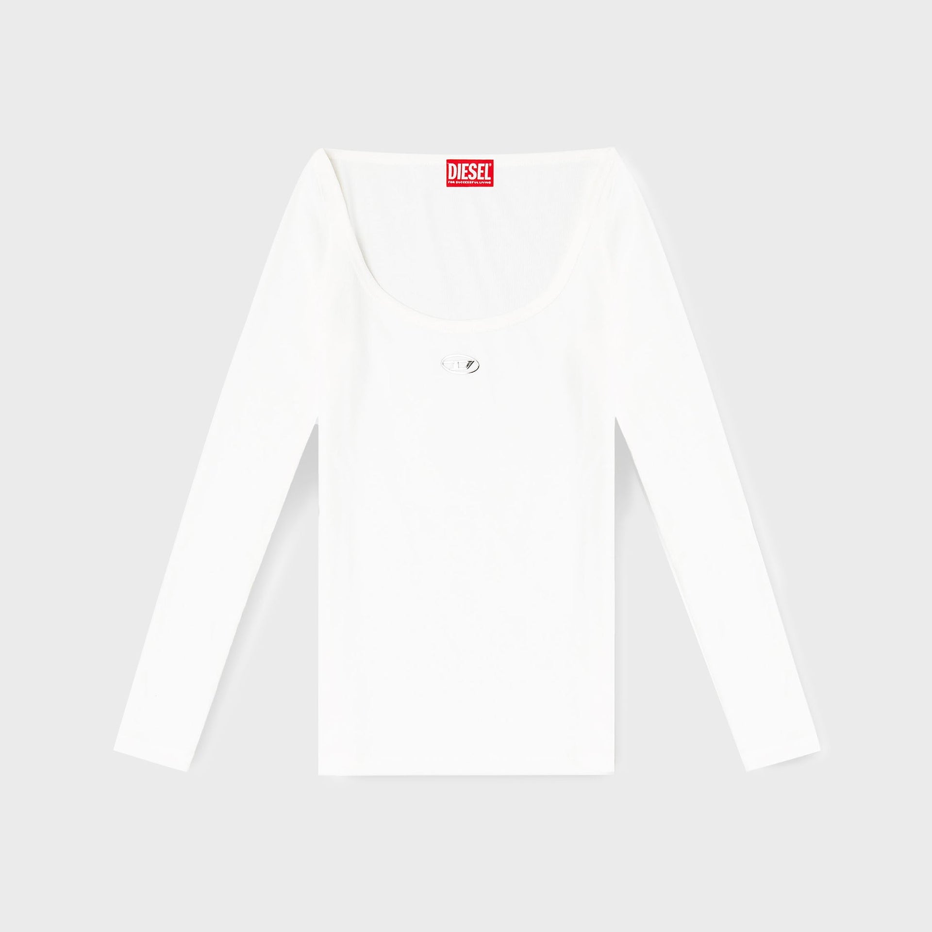 Diesel T-Bal-OD Long Sleeve Tee - White