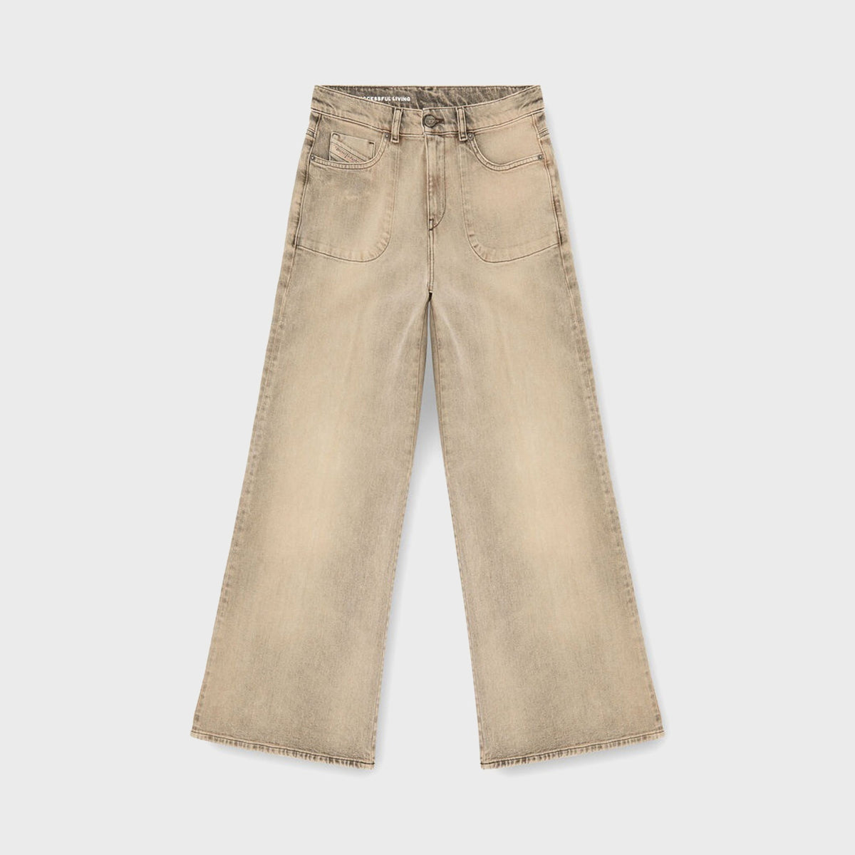 Diesel Regular Waist 1978 D-Akemi Flare Jean - Beige