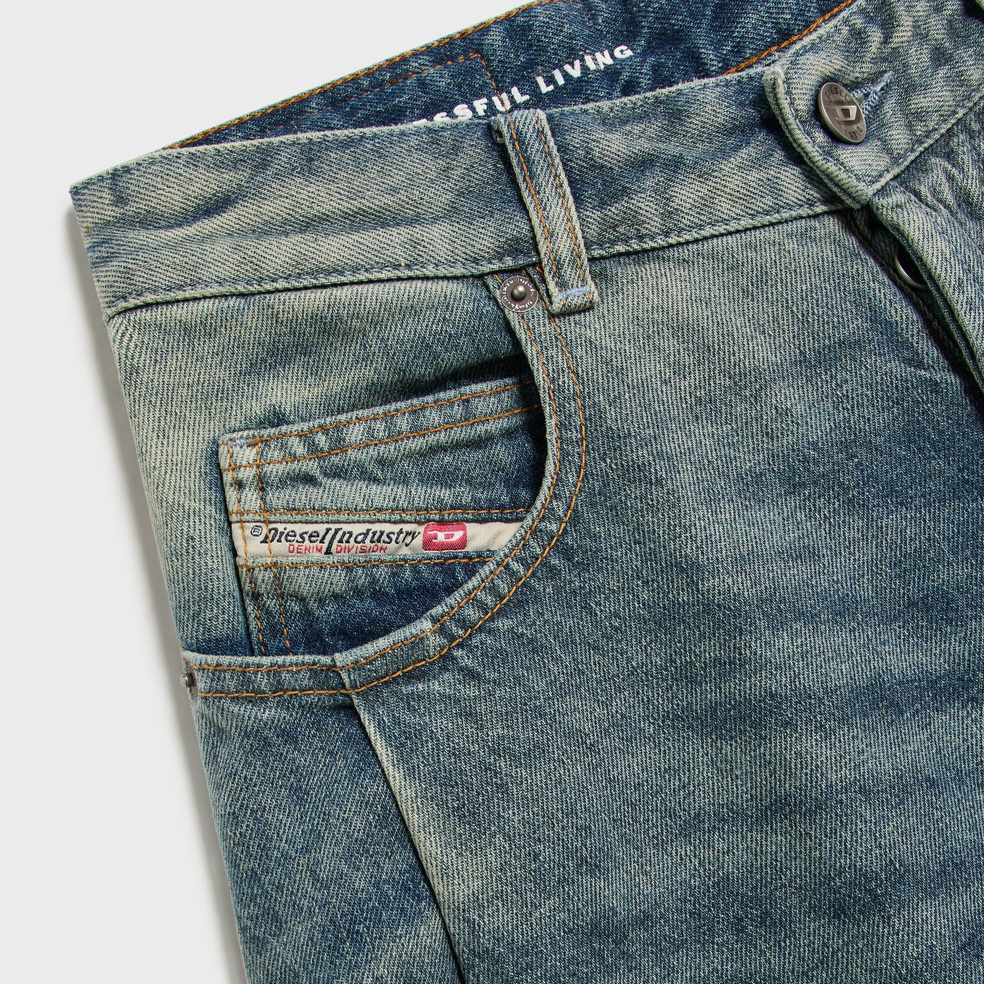 Diesel Relaxed High Waist 1987 D-Khelz Jean - Blue