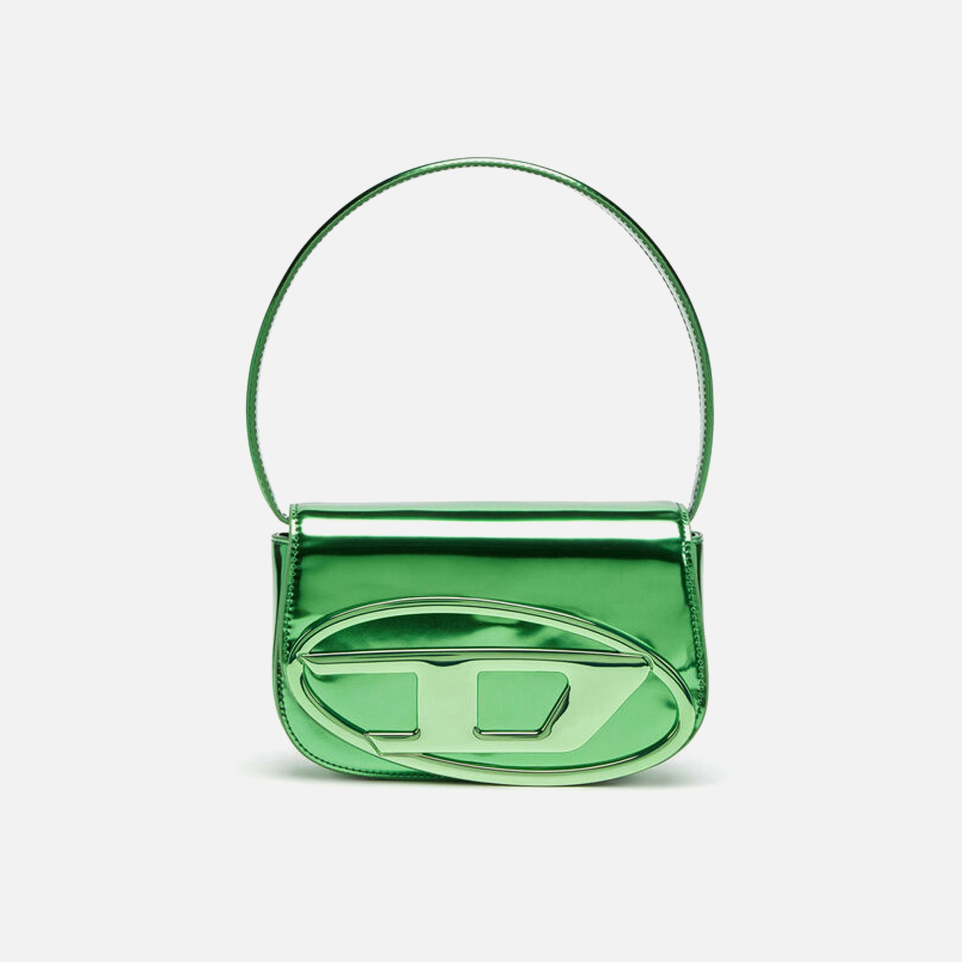 Diesel 1 DR Mirror Leather Bag - Green