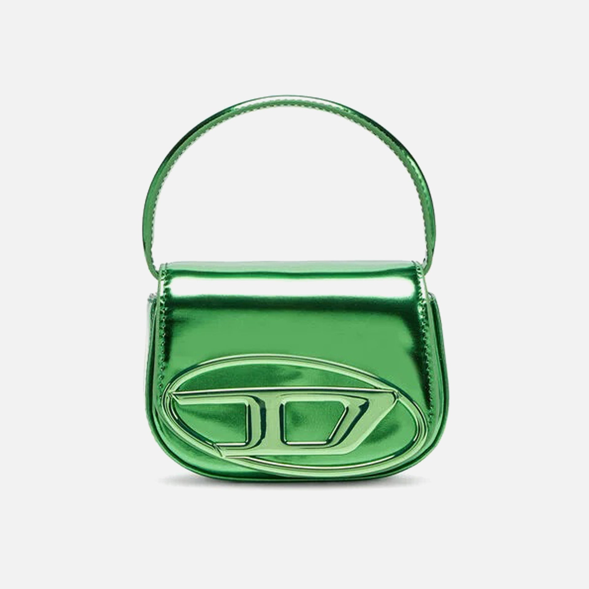 Diesel 1 DR XS Mirror Leather Bag - Green