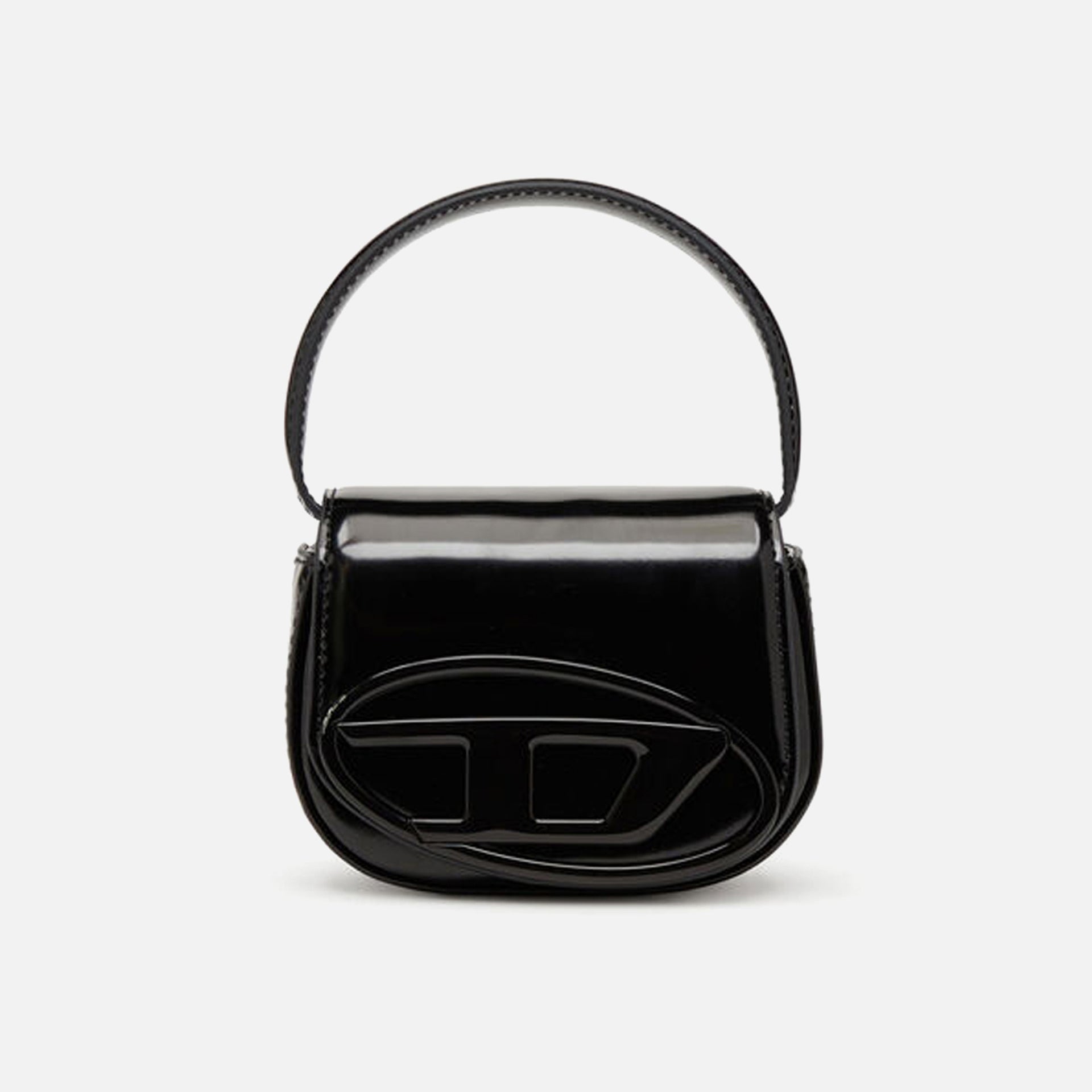 Diesel 1 DR XS Mirror Leather Bag - Black