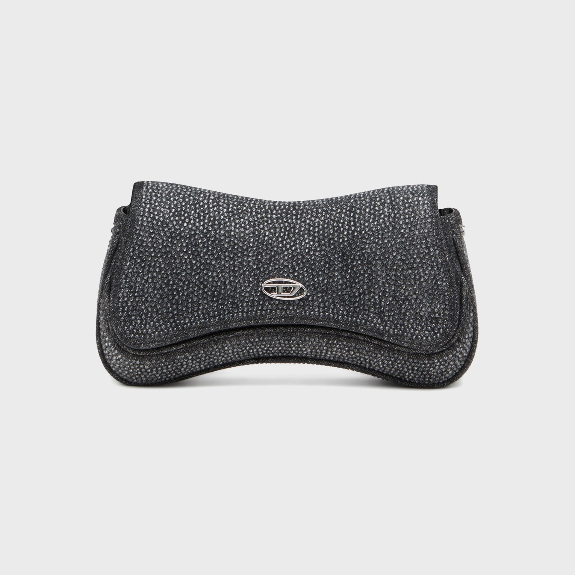 Diesel Play Clutch Black with Crystals in Black