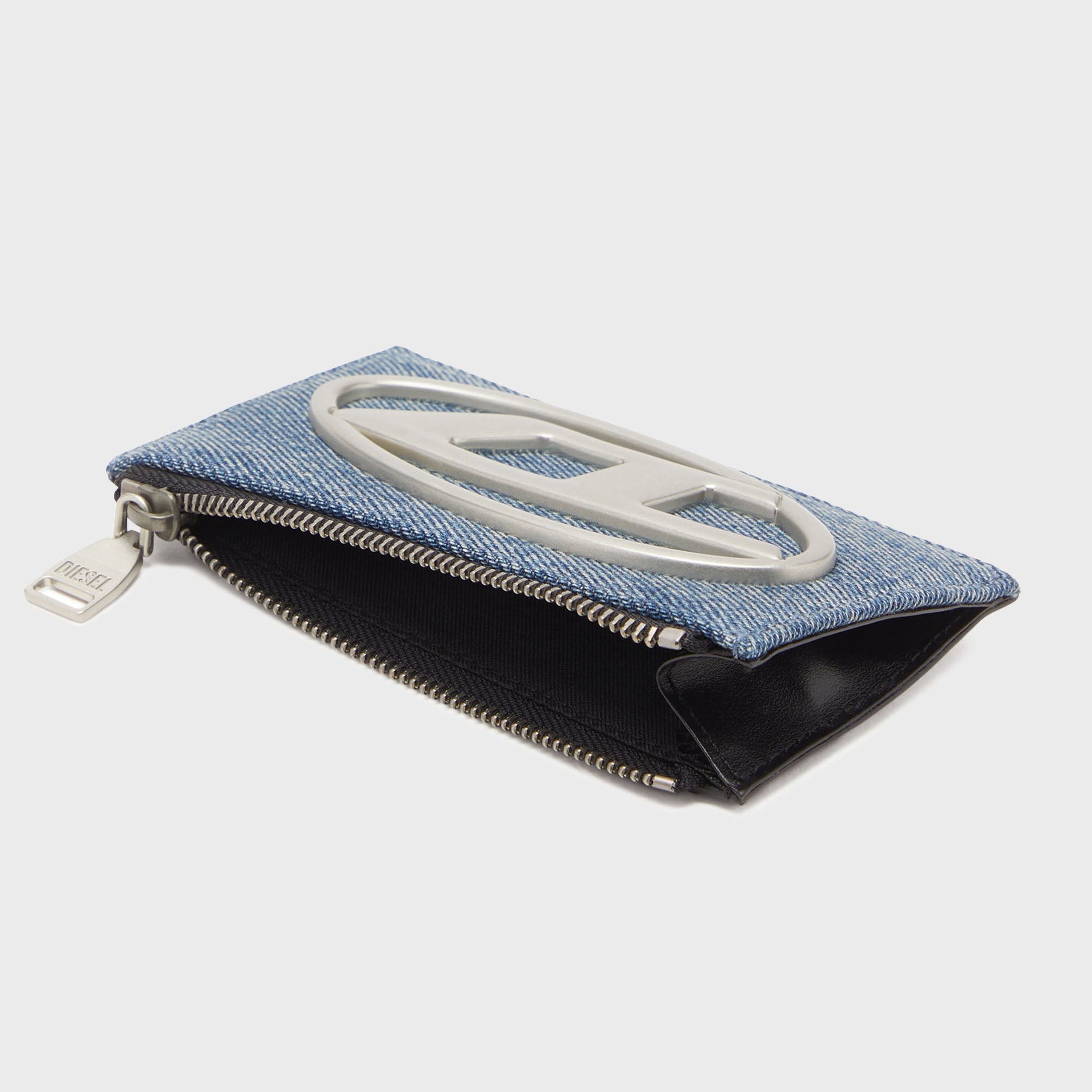 Diesel 1DR Card Holder III Wallet - Blue Denim