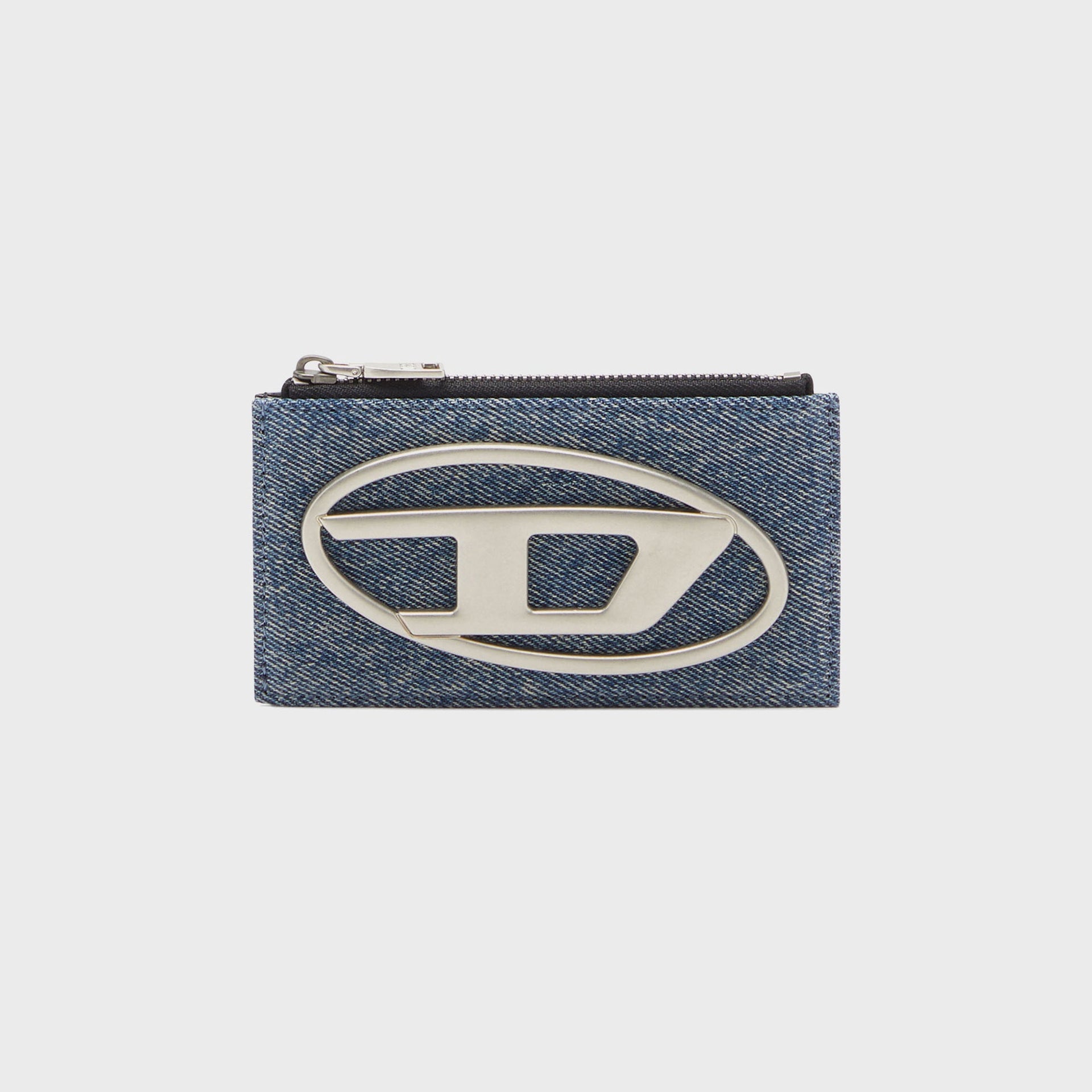 Diesel 1DR Card Holder III Wallet - Blue Denim