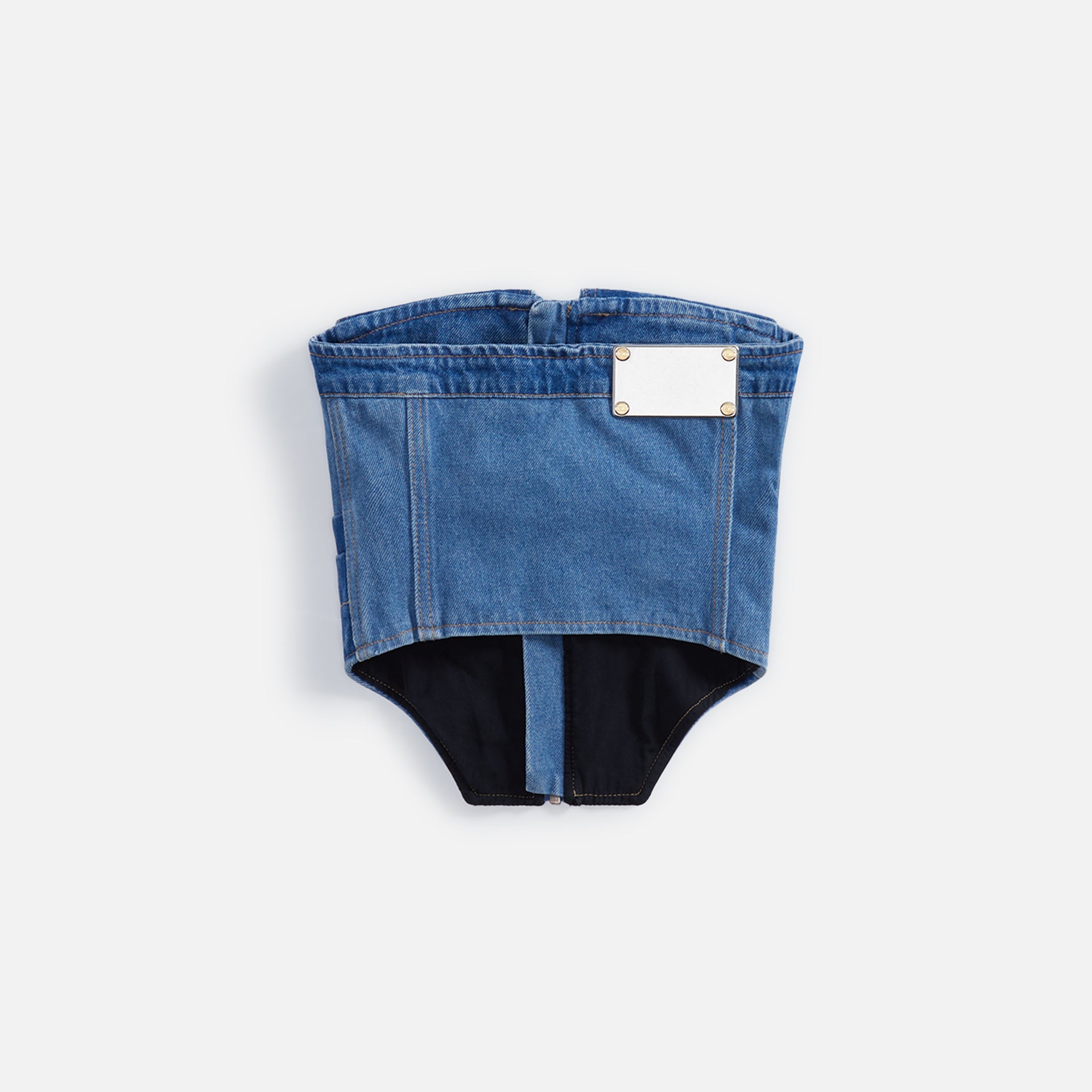 Dion Lee Workwear Denim Corset - Washed Blue