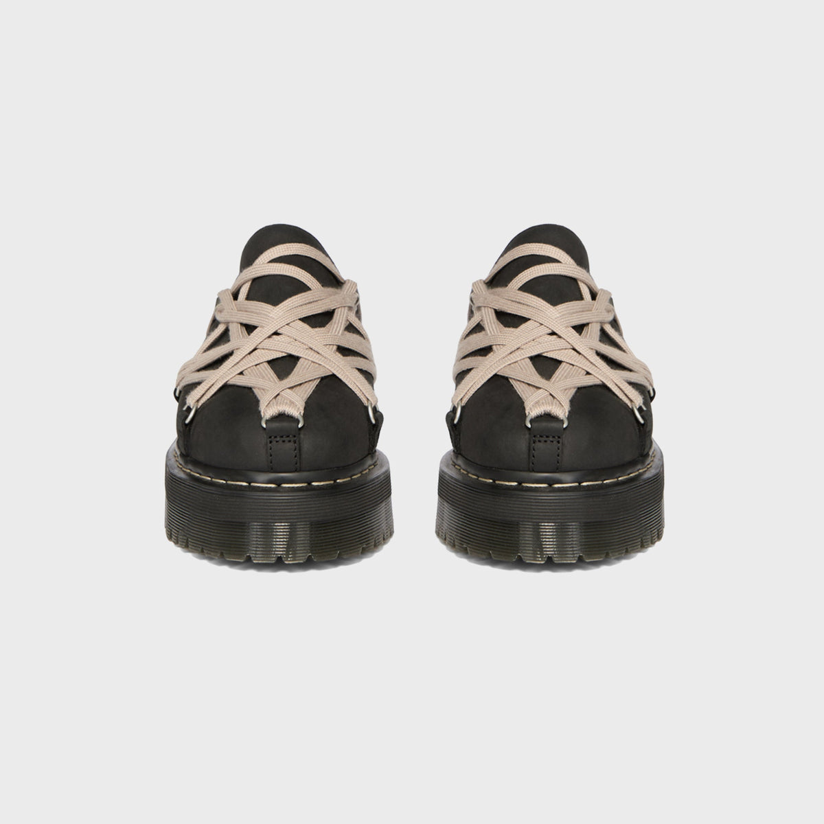 Dr. Martens x Rick Owens Quad Sole Megalace Mules - Black