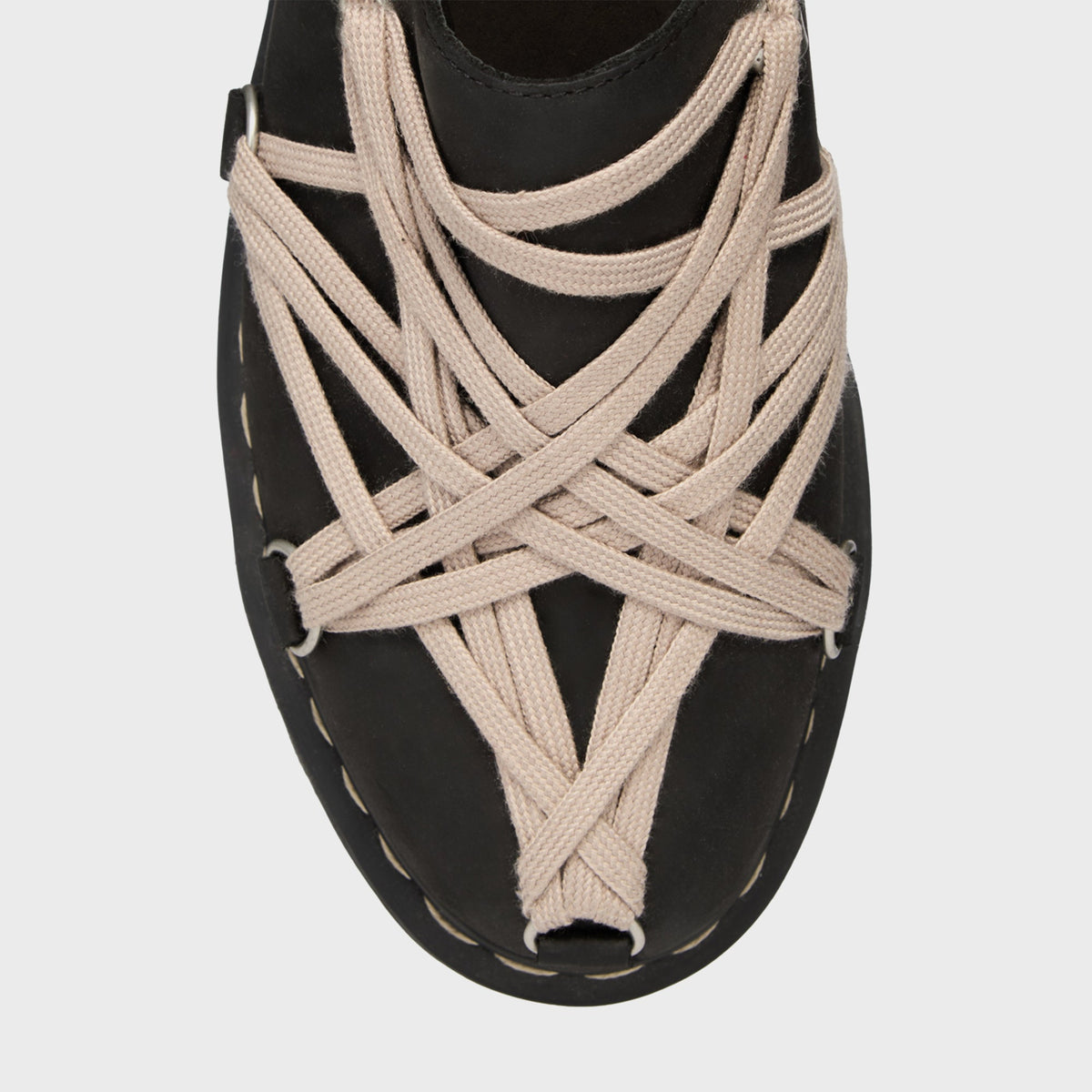 Dr. Martens x Rick Owens Quad Sole Megalace Mules - Black