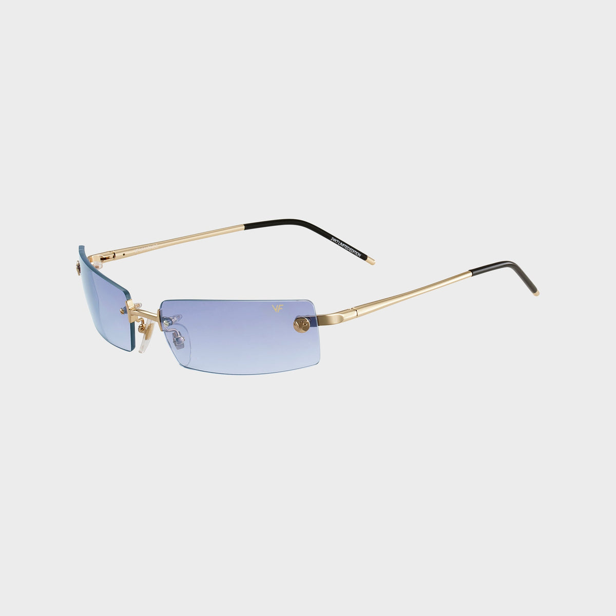 Vintage Frames Mykonos Rimeless Drill Mount Sunglasses - Mauve
