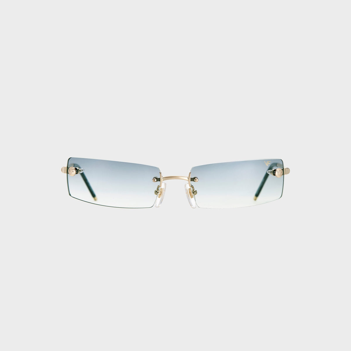 Vintage Frames Mykonos Rimless Drill Mount Sunglasses - Asphalt