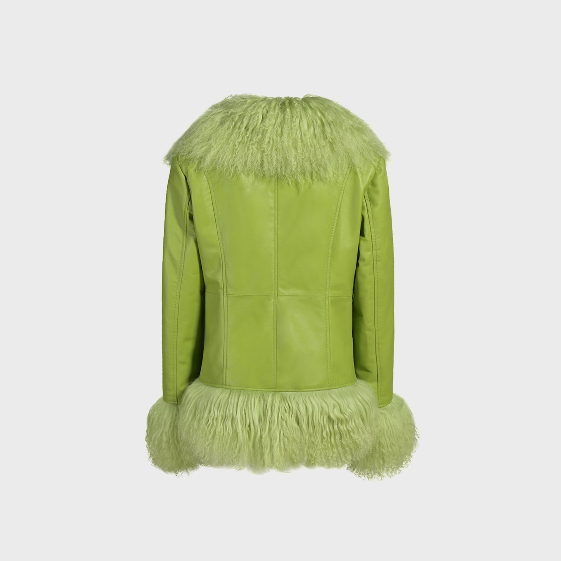 Susanna Chow Dorothy Leather Coat - Pistachio