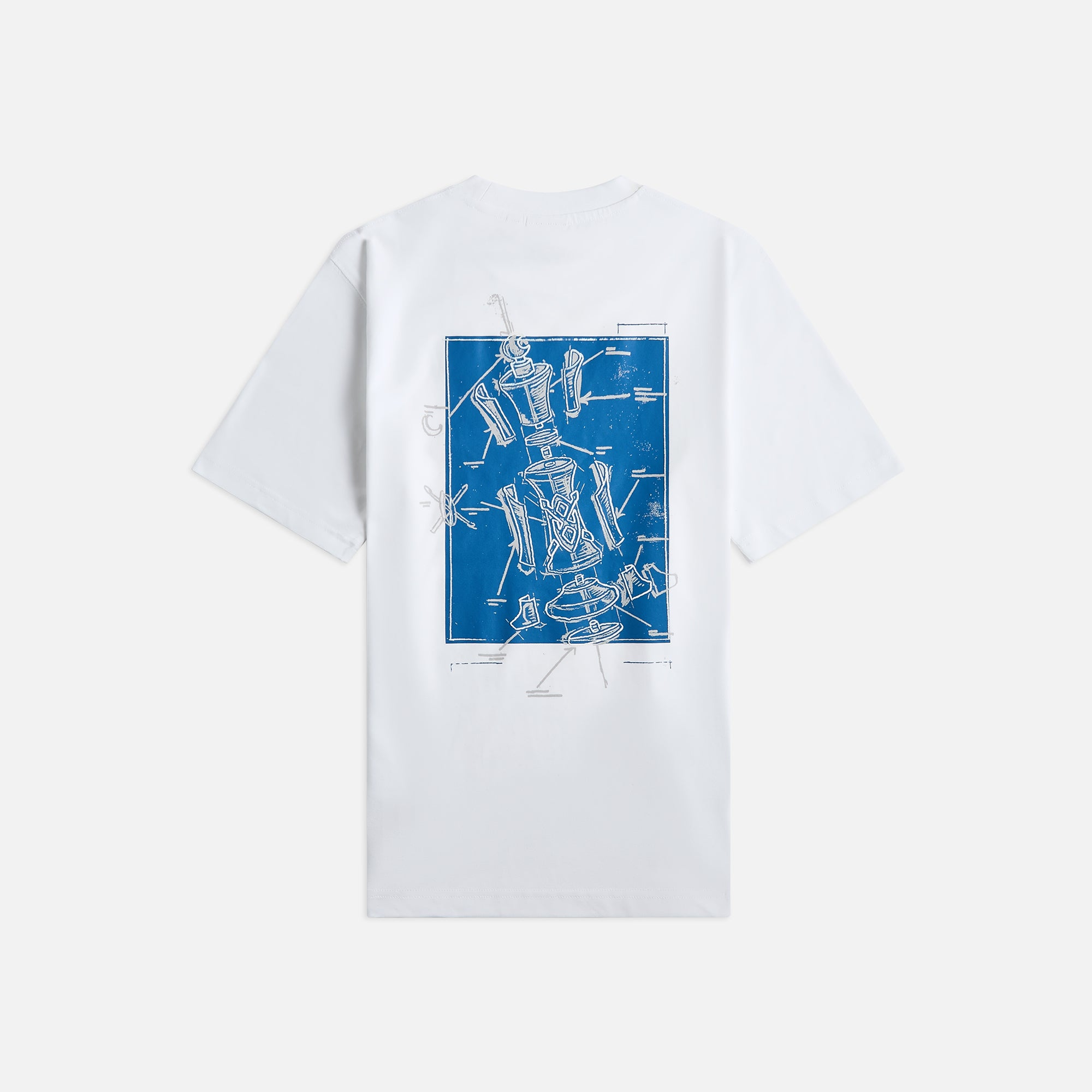 “DAILY PAPER” プリントシャツ White/Multi Daily Paper Blueprint Tee - White – Kith