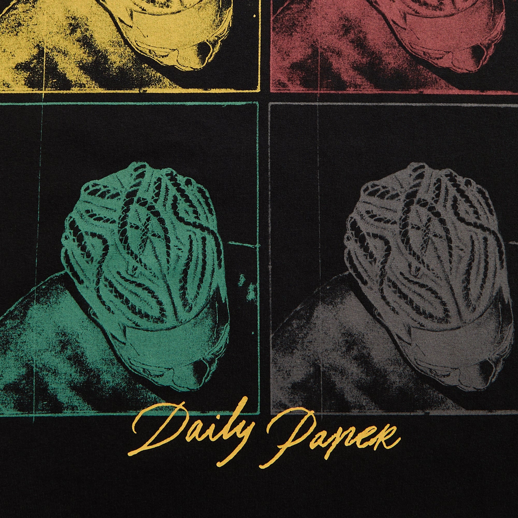 Tシャツ・カットソー DAILY PAPER Men T Shirts FRAME 2511047 BLACK Black Daily Paper Frame Tee - Black – Kith