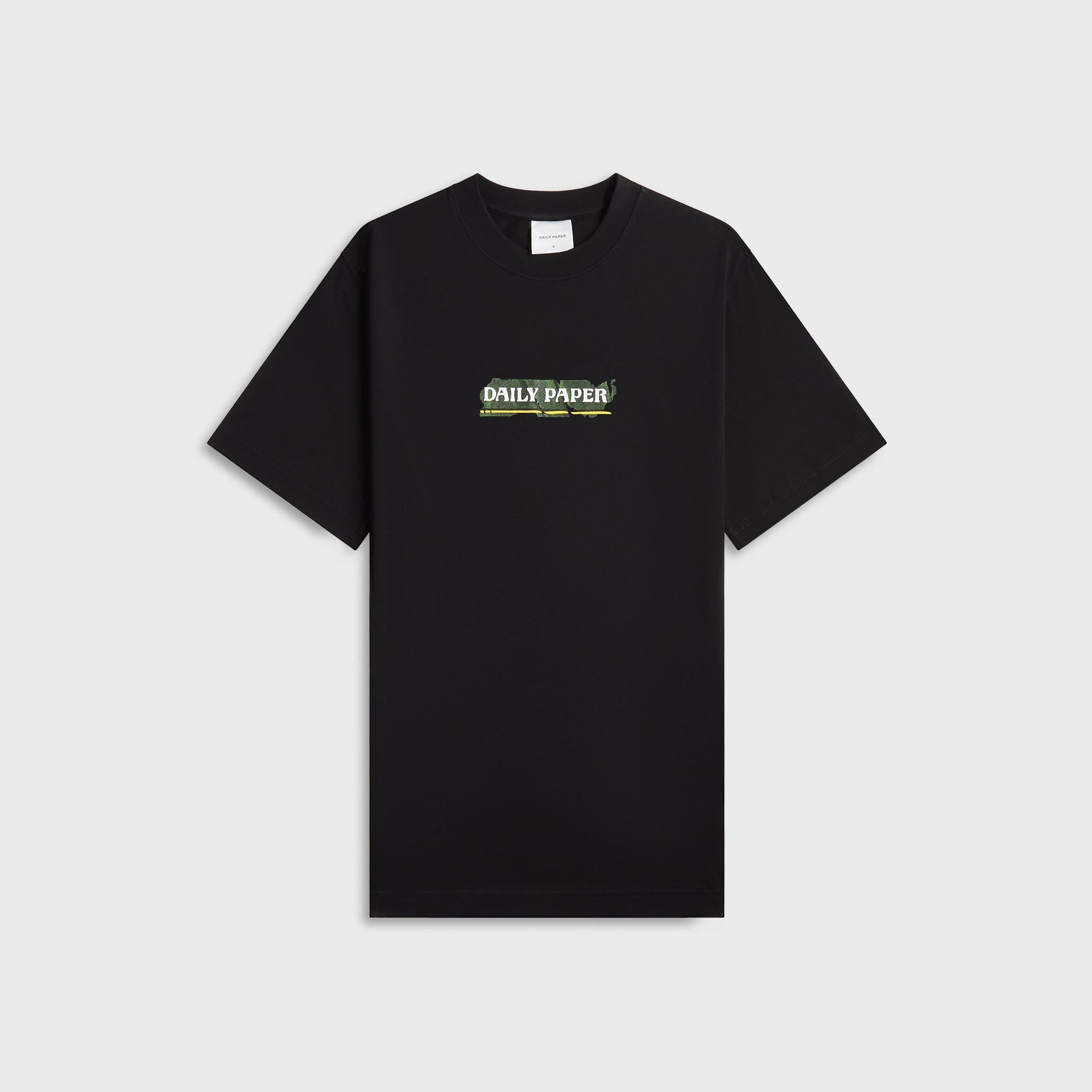 Daily Paper Sticker Tee in Black