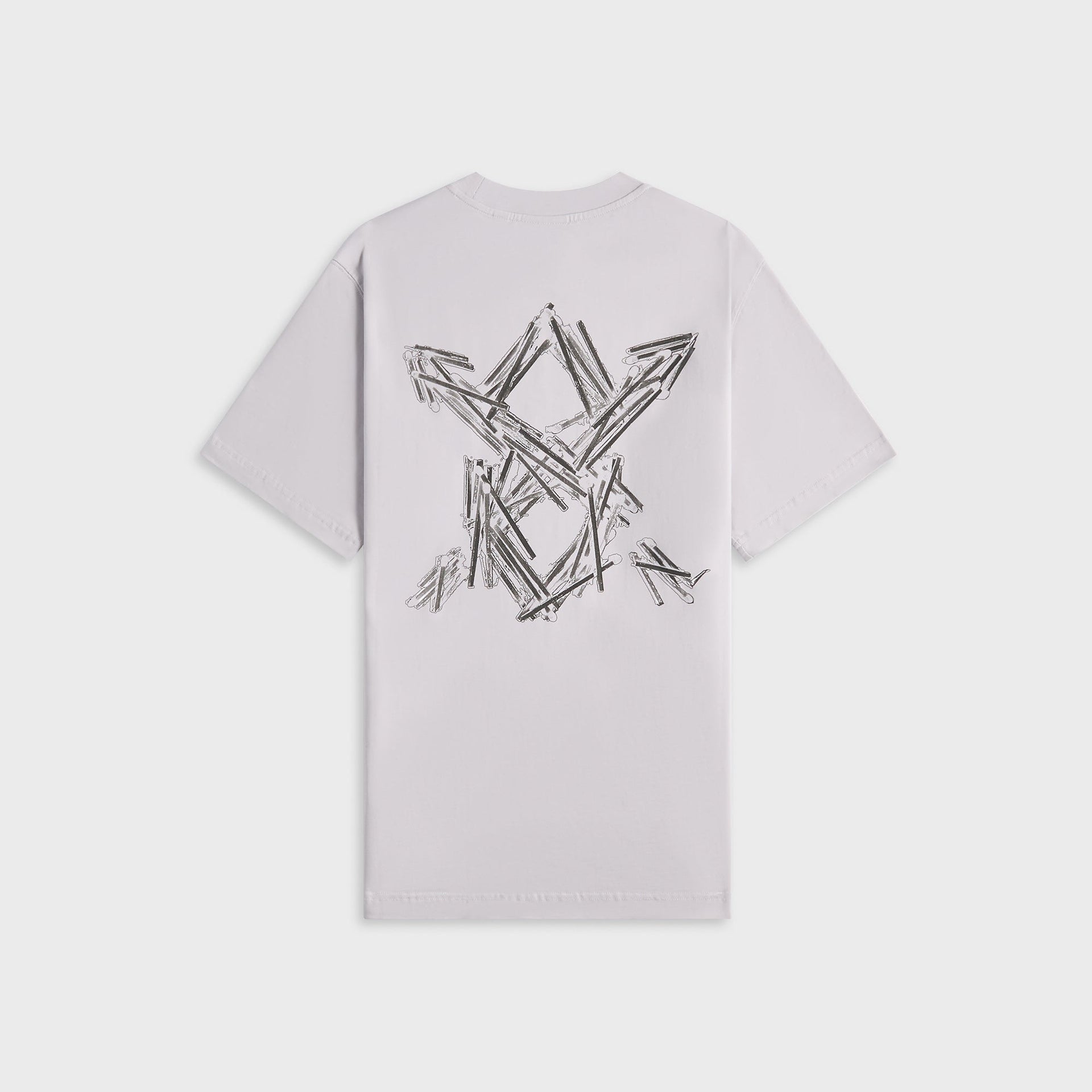 Daily Paper Matchstick Shield Tee - Micro Chip Grey