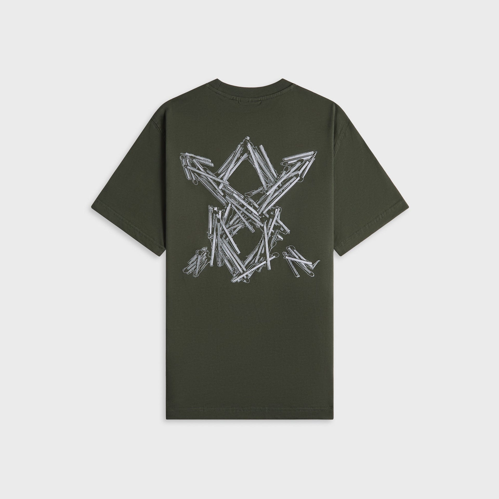 Daily Paper Matchstick Shield Tee - Rosin Green