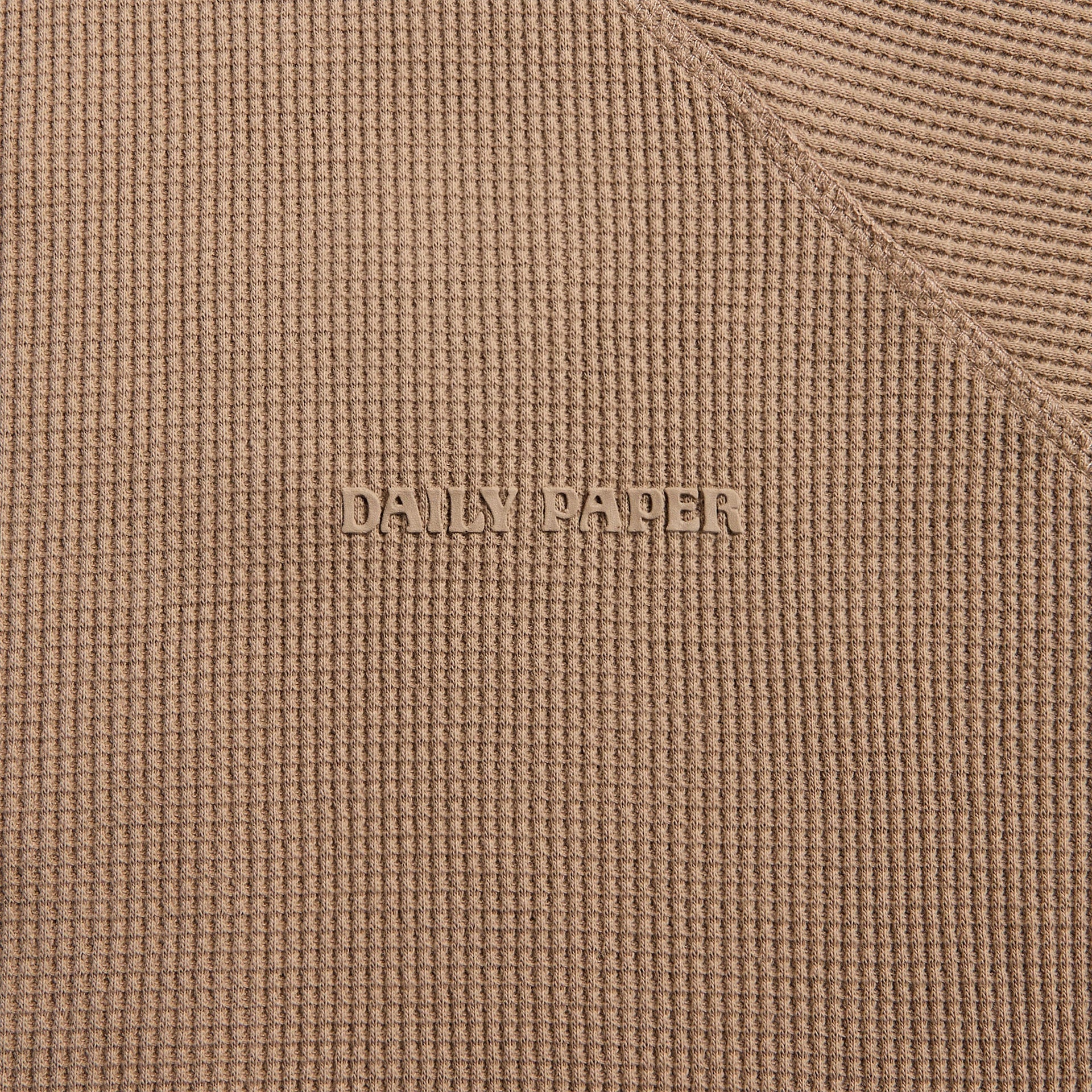 Daily Paper Waffle Boxy Tee - Irish Cream