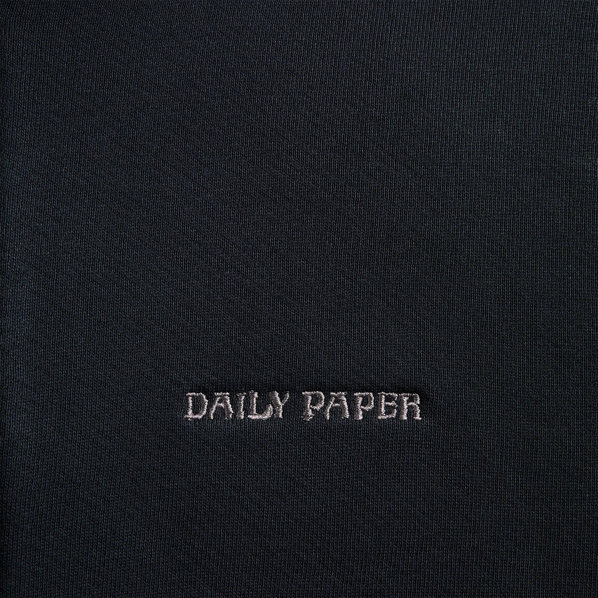 Daily Paper Boxy Zip Up Hoodie - Black