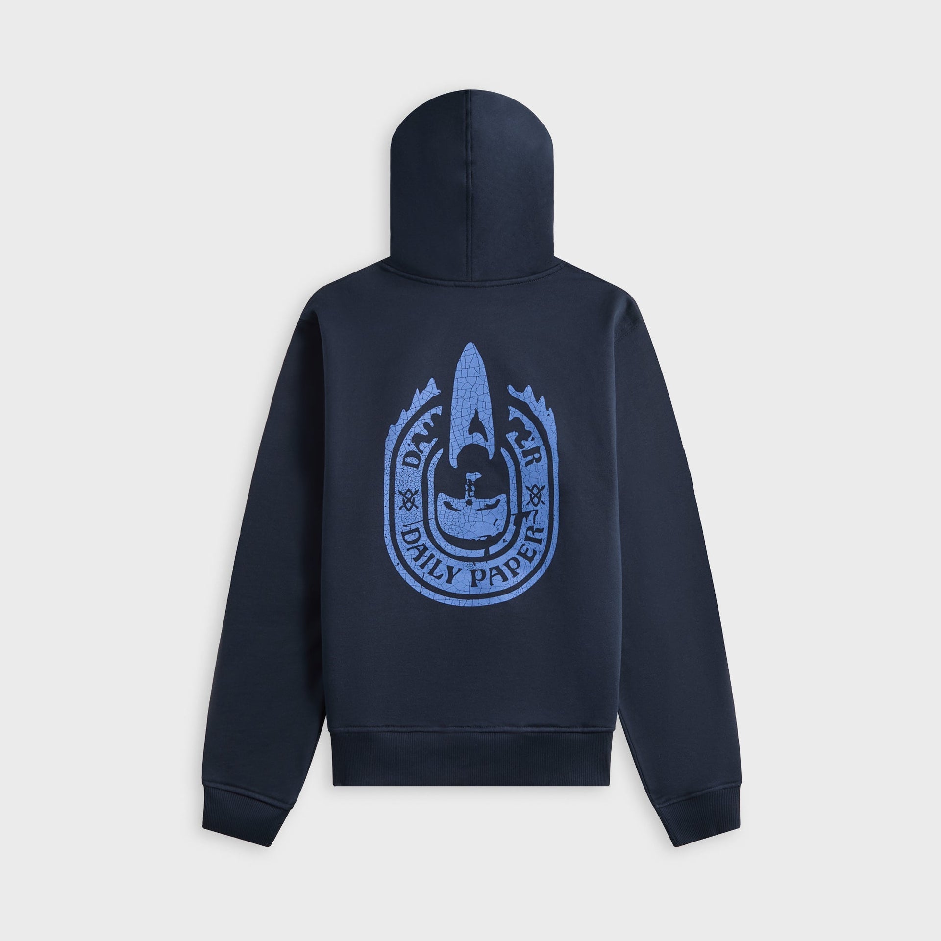 Daily Paper Candle Label Hoodie - Sky Captain Blue