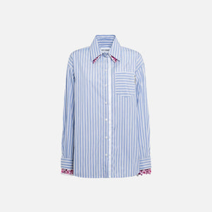 Des Phemmes Shirt - White / Light Blue