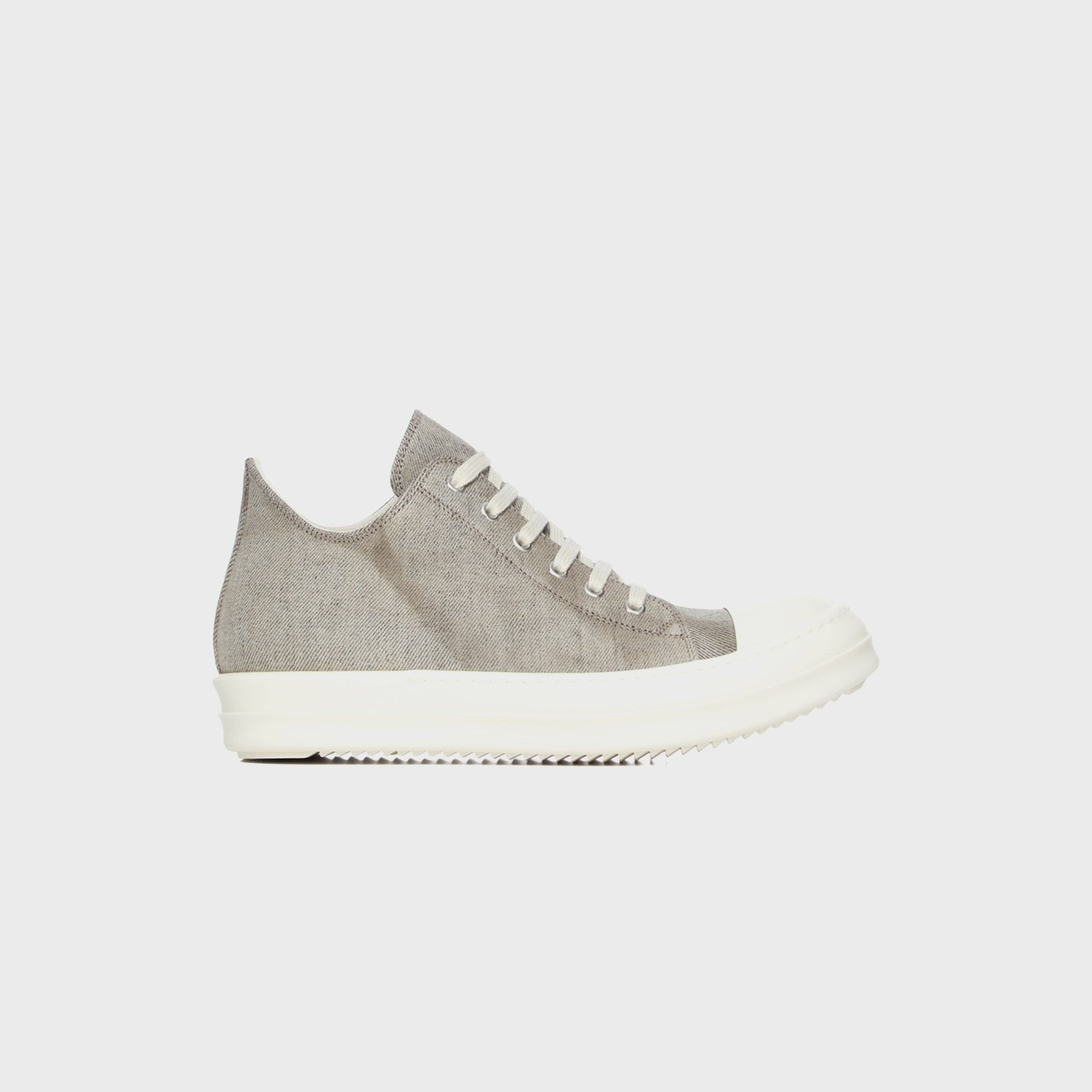 Rick Owens WMNS DRKSHDW Scarpe In Denim Low Sneakers - Dust / Milk