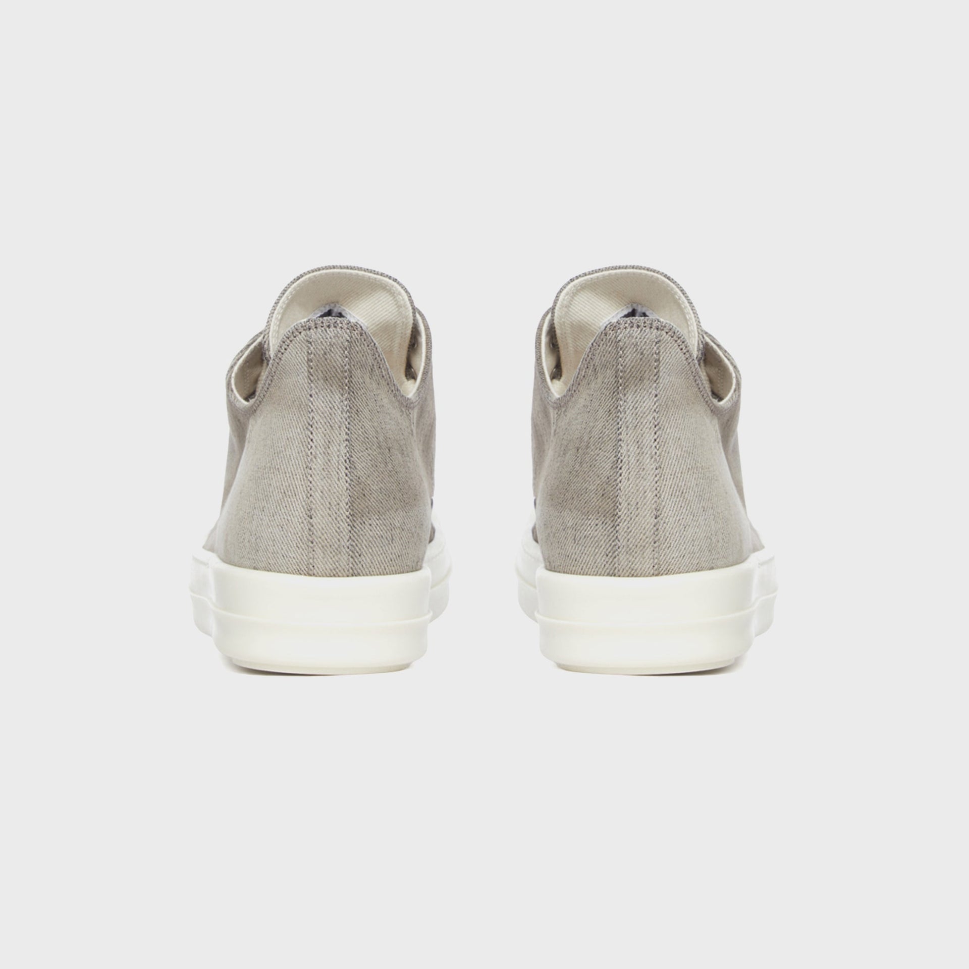 Rick Owens WMNS DRKSHDW Scarpe In Denim Low Sneakers - Dust / Milk
